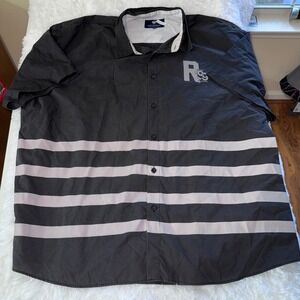 Rocawear Classic‎ Men's Button Down Short Sleeve Striped Shirt